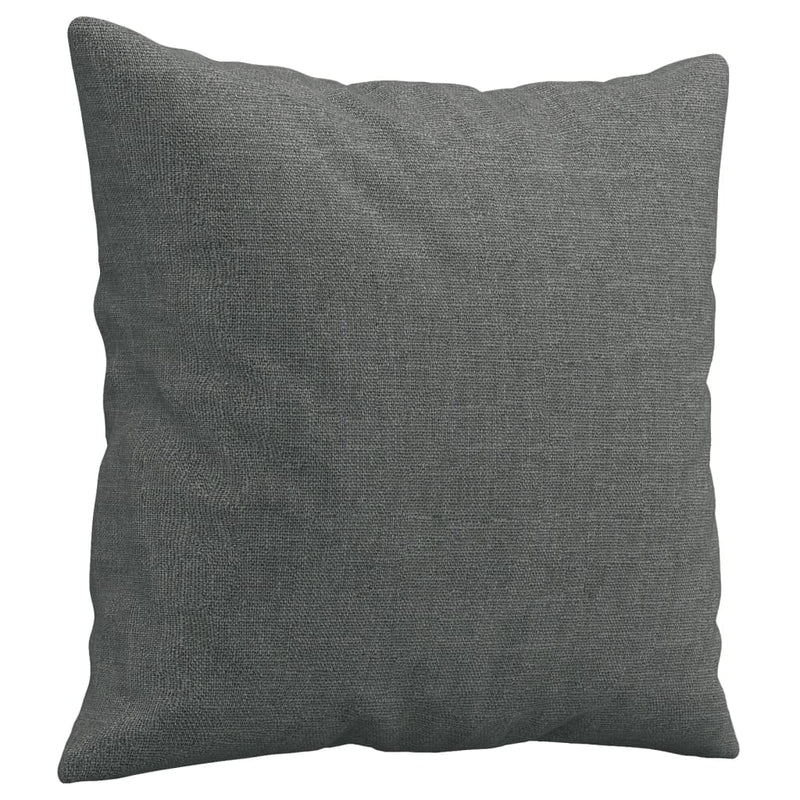 vidaXL 2-Seater Sofa with Throw Pillows Dark Grey 120 cm Fabric