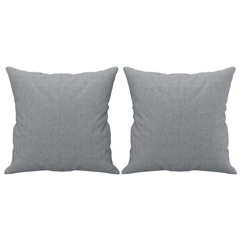 vidaXL 3-Seater Sofa with Throw Pillows Light Grey 180 cm Fabric
