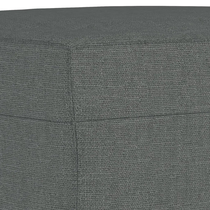 4 Piece Sofa Set with Pillows Dark Grey Fabric