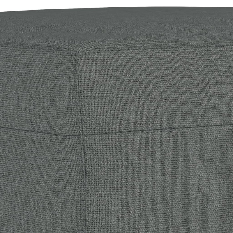 vidaXL 3 Piece Sofa Set with Cushions Dark Grey Fabric