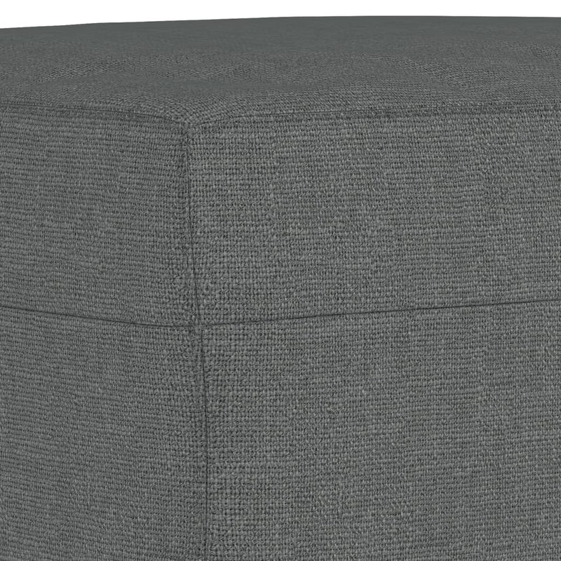 vidaXL 3 Piece Sofa Set with Cushions Dark Grey Fabric