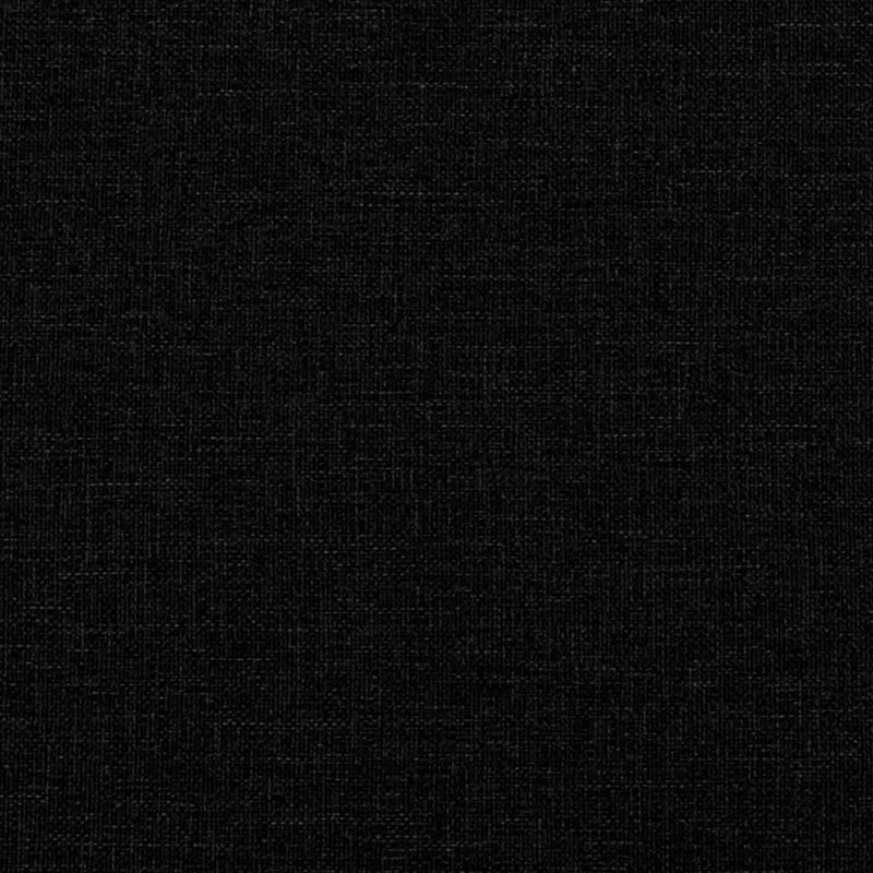 3 Piece Sofa Set with Pillows Black Fabric