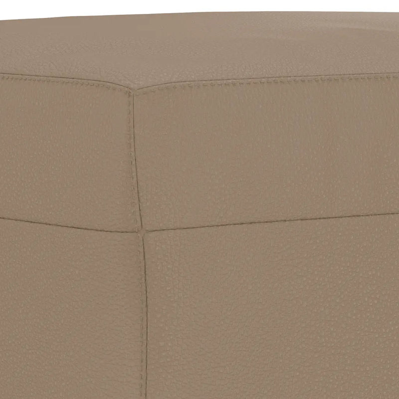 4 Piece Sofa Set with Cushions Cappuccino Faux Leather