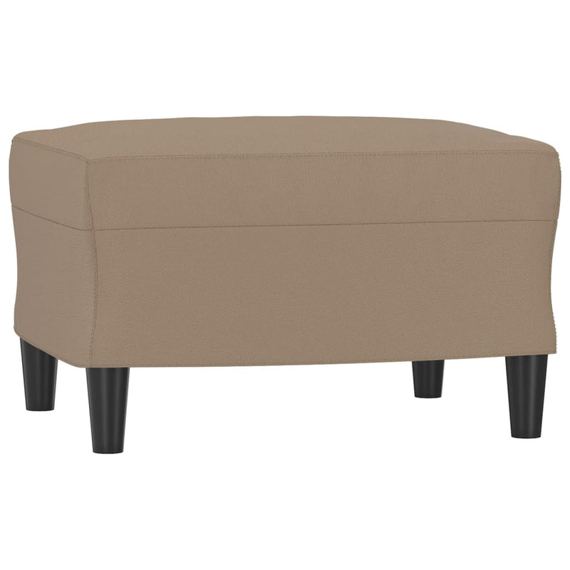 vidaXL 3 Piece Sofa Set with Cushions Cappuccino Faux Leather