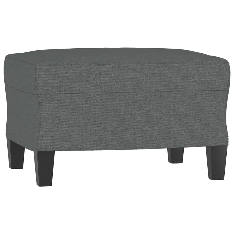 vidaXL 3 Piece Sofa Set with Cushions Dark Grey Fabric