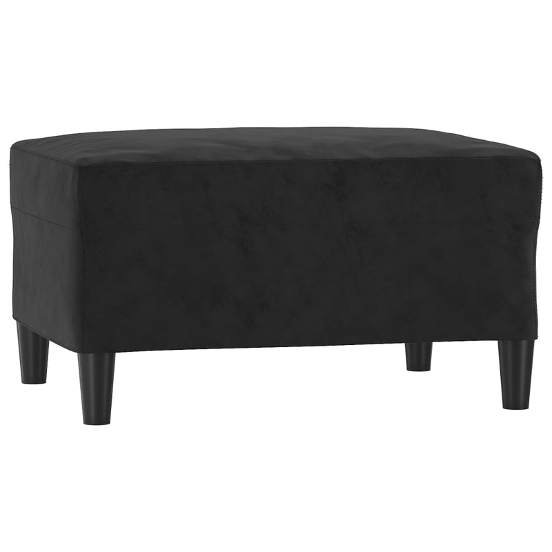 vidaXL 3 Piece Sofa Set with Cushions Black Velvet