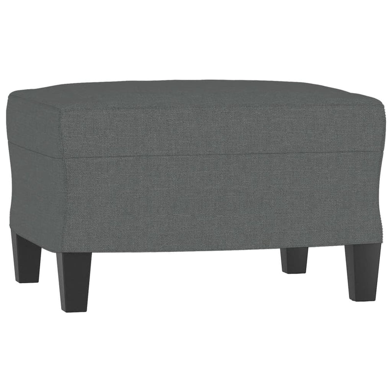 vidaXL 3 Piece Sofa Set with Cushions Dark Grey Fabric