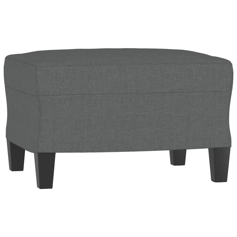 vidaXL 3 Piece Sofa Set with Cushions Dark Grey Fabric
