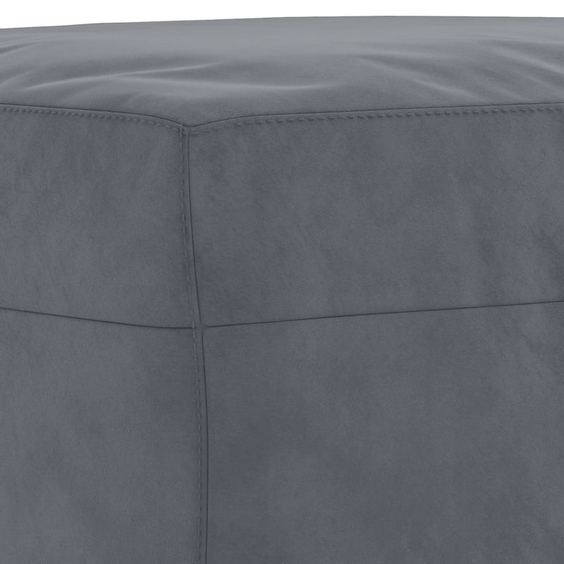 vidaXL 3 Piece Sofa Set Dark Grey Velvet