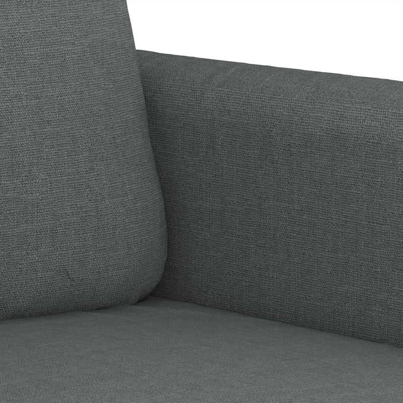vidaXL 4 Piece Sofa Set with Cushions Dark Grey Fabric