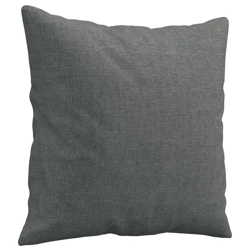 4 Piece Sofa Set with Pillows Dark Grey Fabric