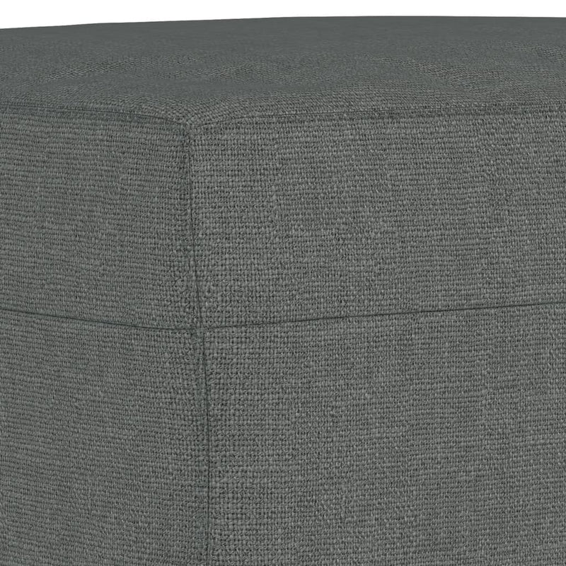 vidaXL 3 Piece Sofa Set with Cushions Dark Grey Fabric