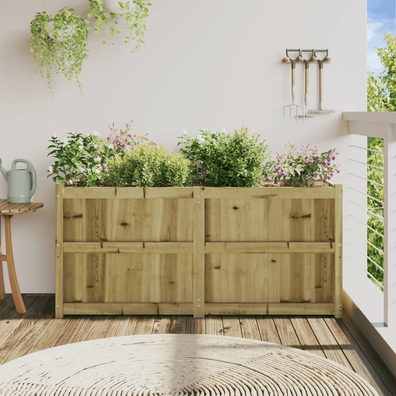 vidaXL Garden Planter 150x50x70 cm Impregnated Wood Pine