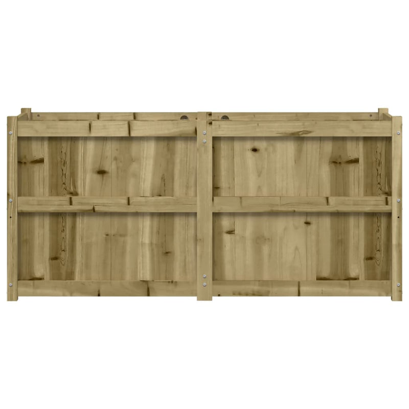vidaXL Garden Planter 150x50x70 cm Impregnated Wood Pine