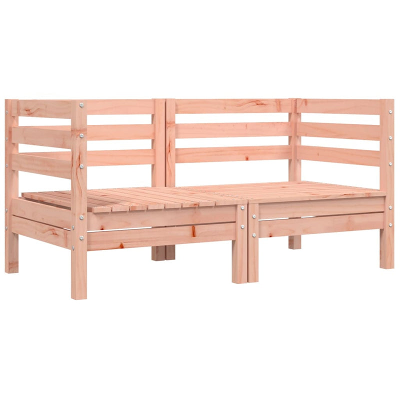 vidaXL Garden Sofa Corner with Cushions 2 pcs Solid Wood Douglas