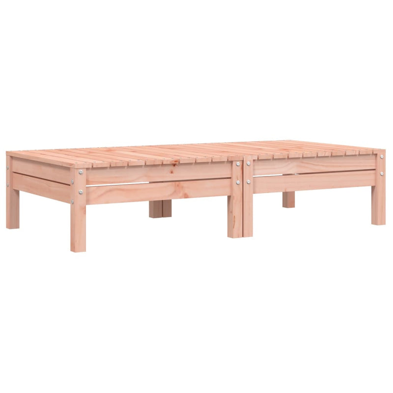 vidaXL Garden Footstools with Cushions 2 pcs Solid Wood Douglas
