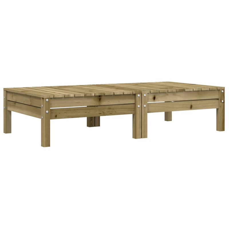 vidaXL Garden Footstools with Cushions 2 pcs Impregnated Wood Pine