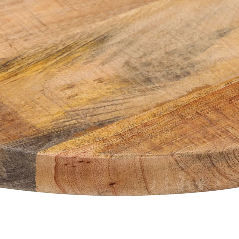Table Top �� 40x1.5 cm Round Solid Wood Rough Mango