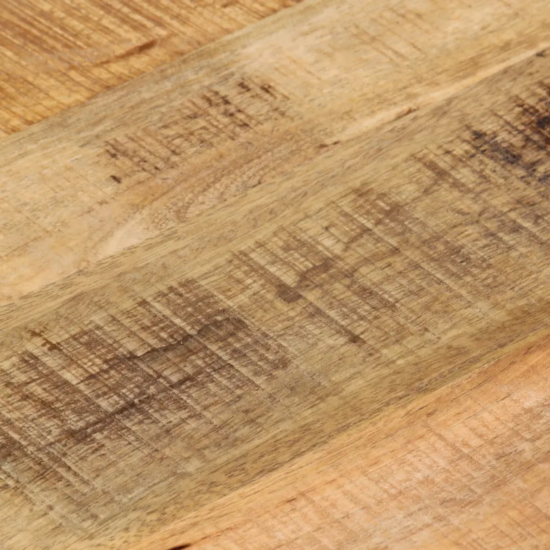 Table Top �� 40x1.5 cm Round Solid Wood Rough Mango