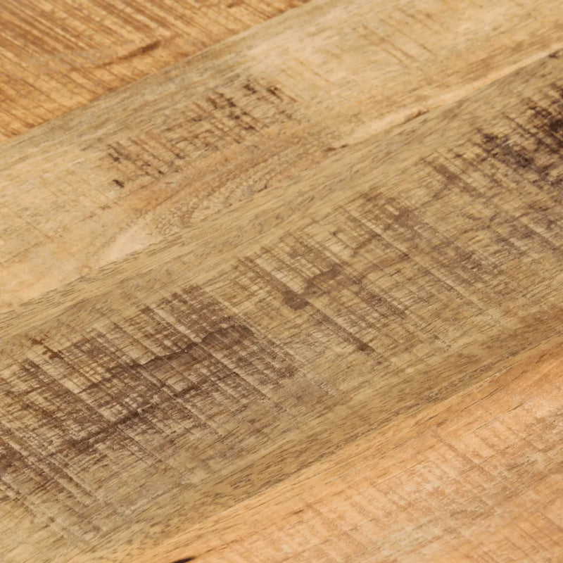 Table Top �� 50x1.5 cm Round Solid Wood Rough Mango