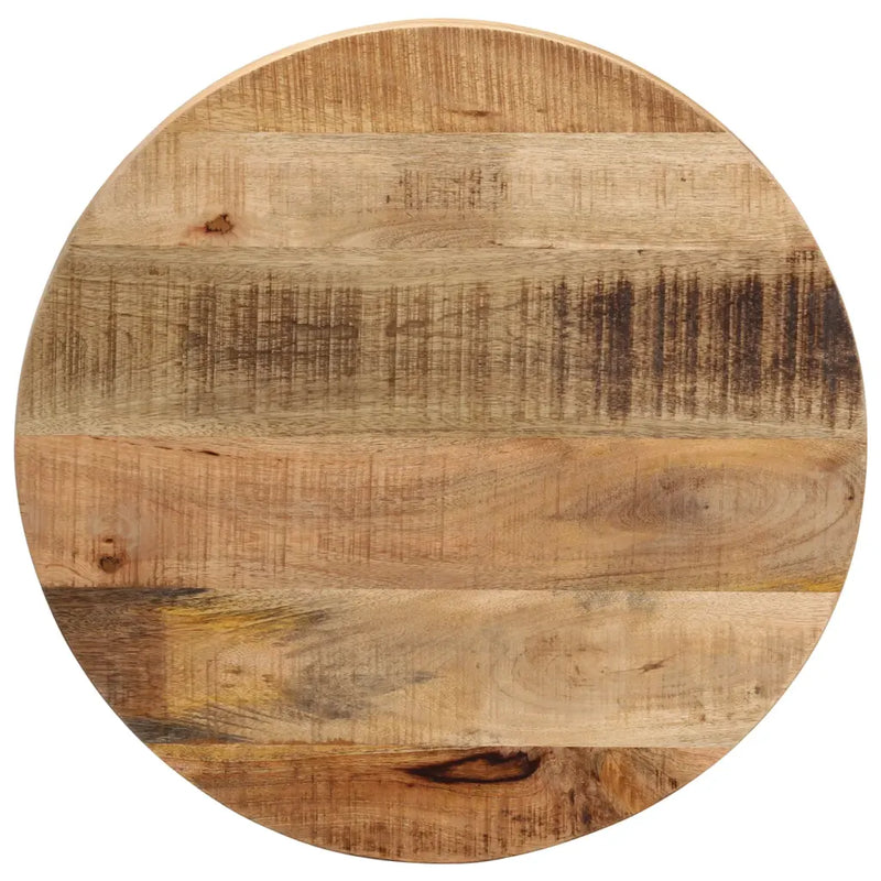 Table Top �� 60x1.5 cm Round Solid Wood Rough Mango