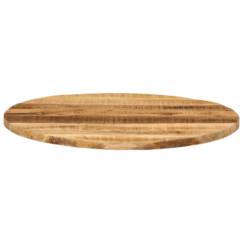 Table Top �� 70x1.5 cm Round Solid Wood Rough Mango