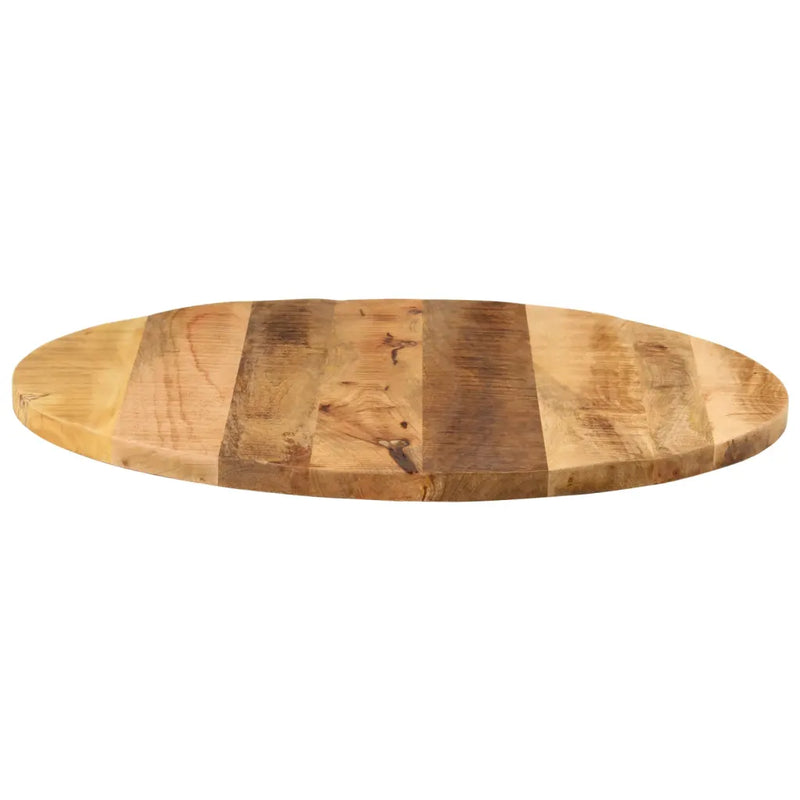 Table Top �� 70x1.5 cm Round Solid Wood Rough Mango