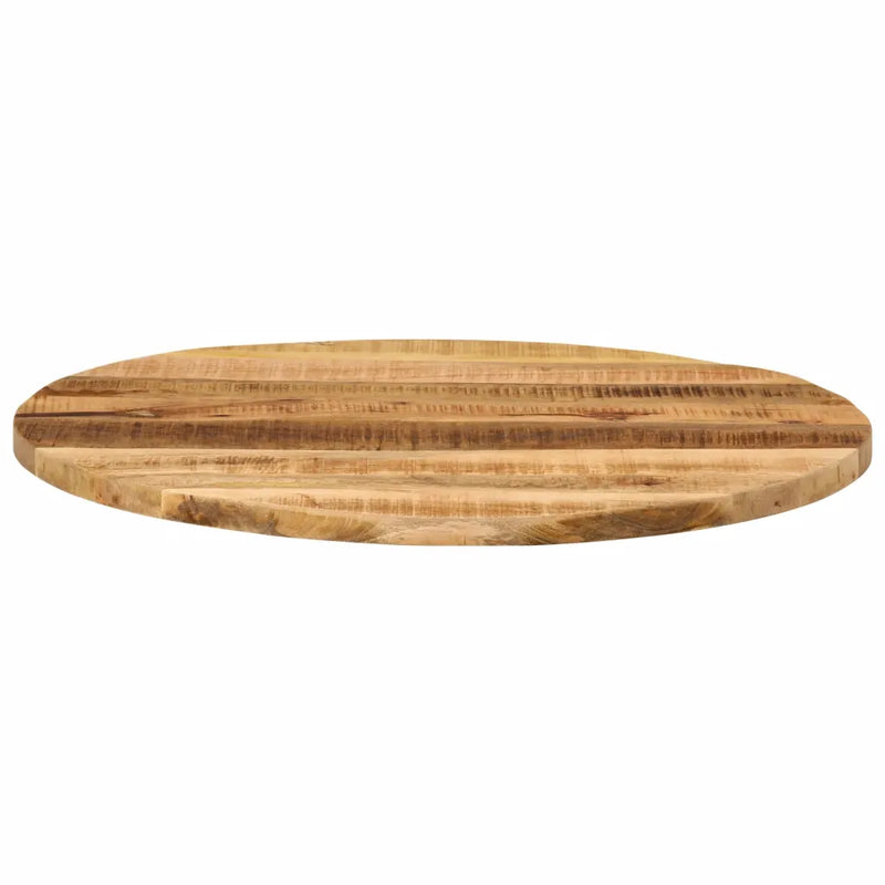 Table Top �� 70x2.5 cm Round Solid Wood Rough Mango