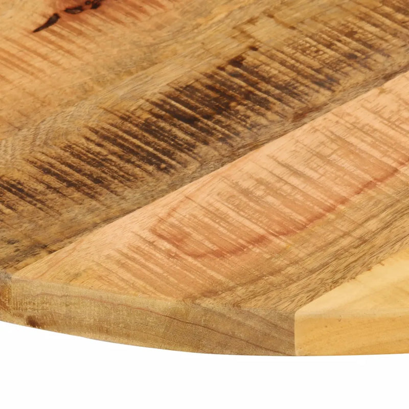 Table Top �� 80x1.5 cm Round Solid Wood Rough Mango
