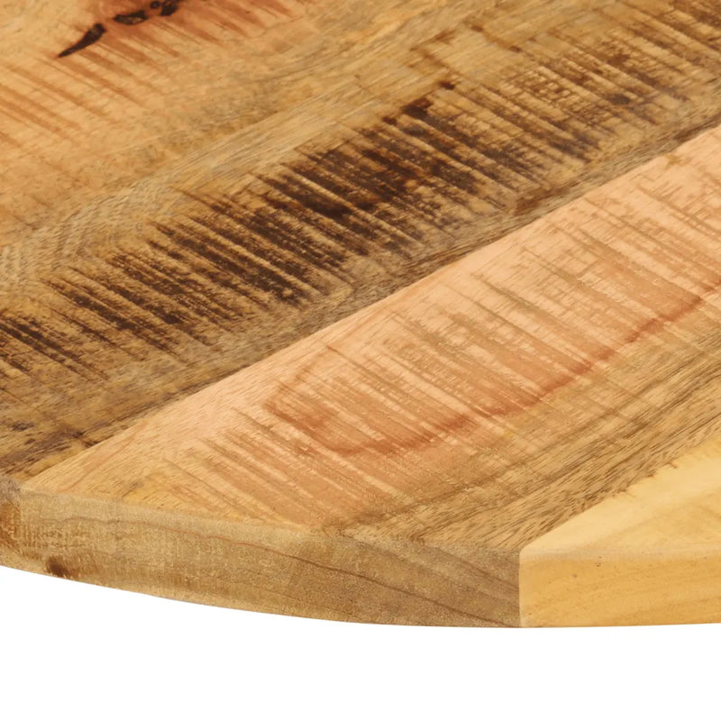 Table Top �� 80x2.5 cm Round Solid Wood Rough Mango