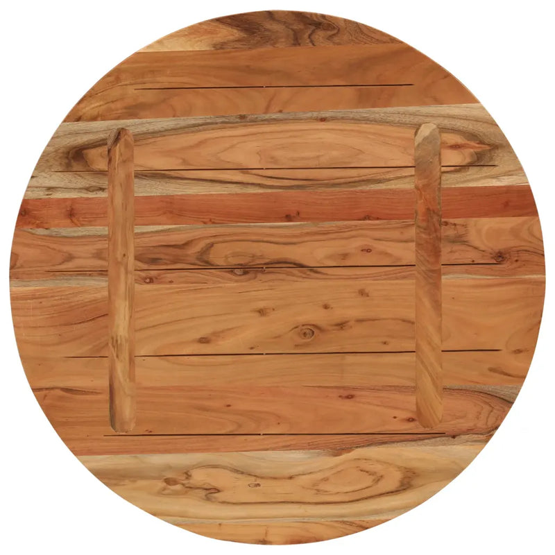 Table Top ��80x2.5 cm Round Solid Wood Acacia