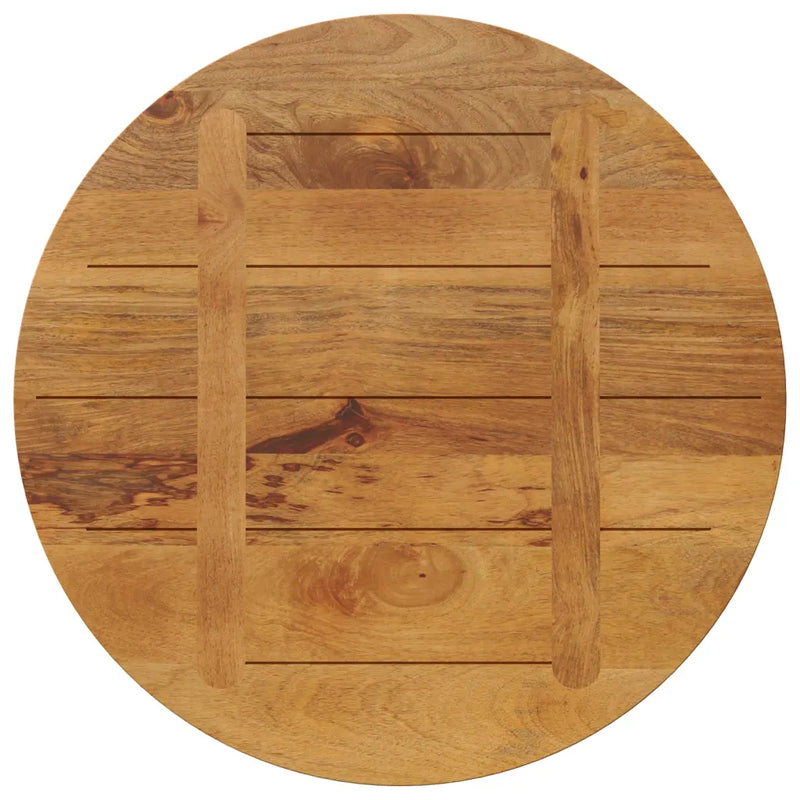 Table Top �� 90x2.5 cm Round Solid Wood Mango