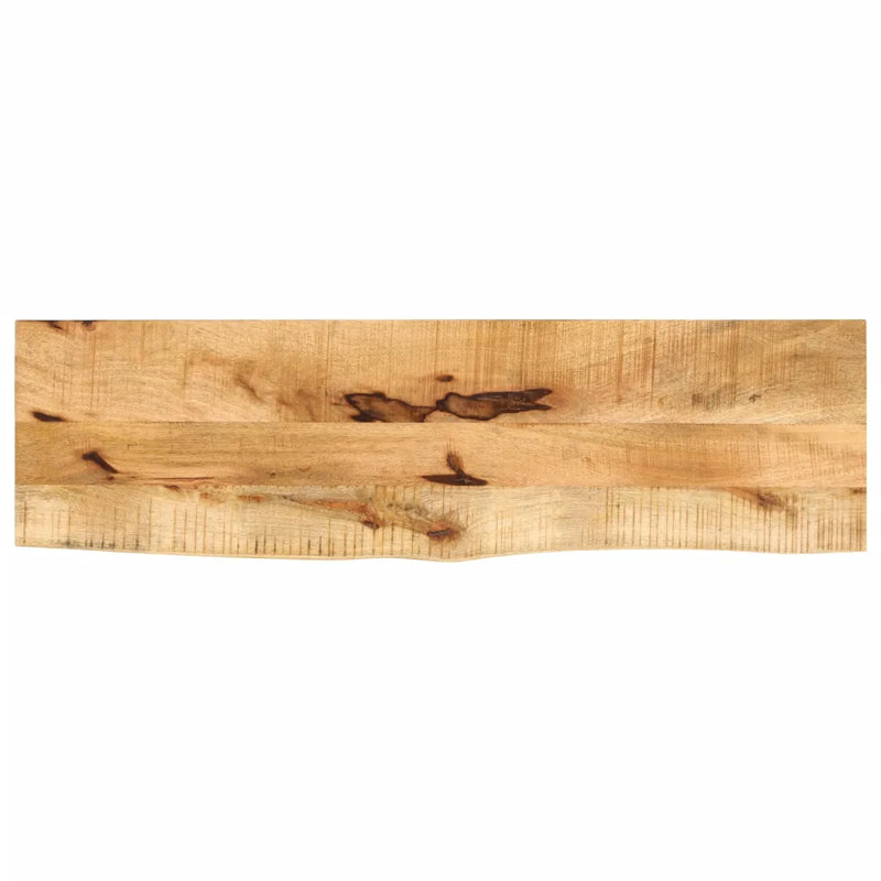 Table Top 100x20x2.5 cm Live Edge Solid Wood Rough Mango