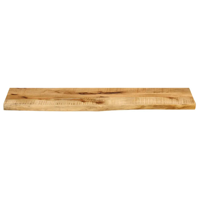 Table Top 110x20x2.5 cm Live Edge Solid Wood Rough Mango