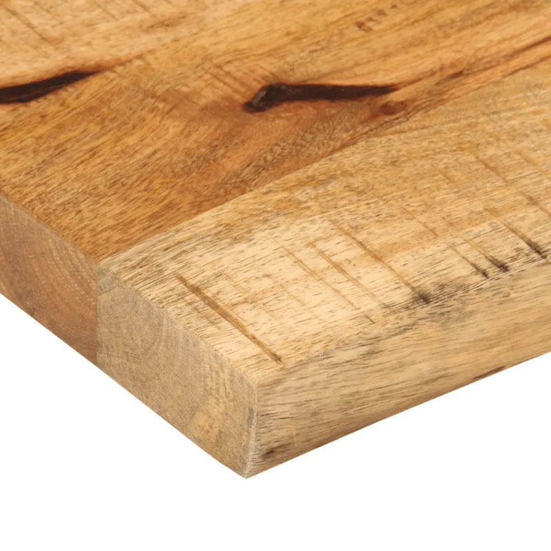 Table Top 110x20x2.5 cm Live Edge Solid Wood Rough Mango