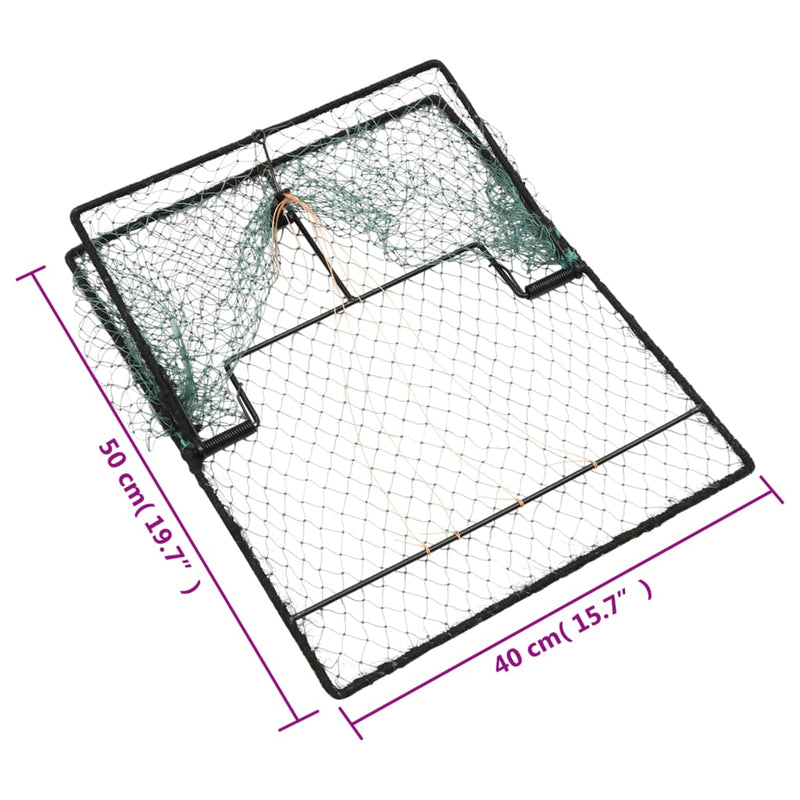 vidaXL Bird Trap Green 50x40 cm Steel