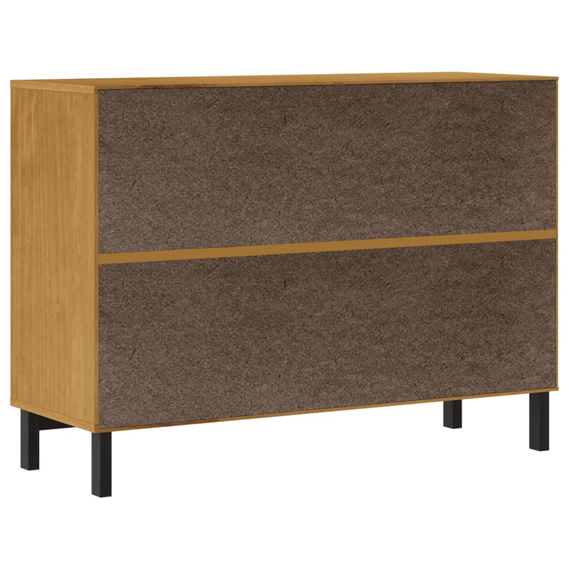 vidaXL Drawer Cabinet FLAM 110x40x80 cm Solid Wood Pine