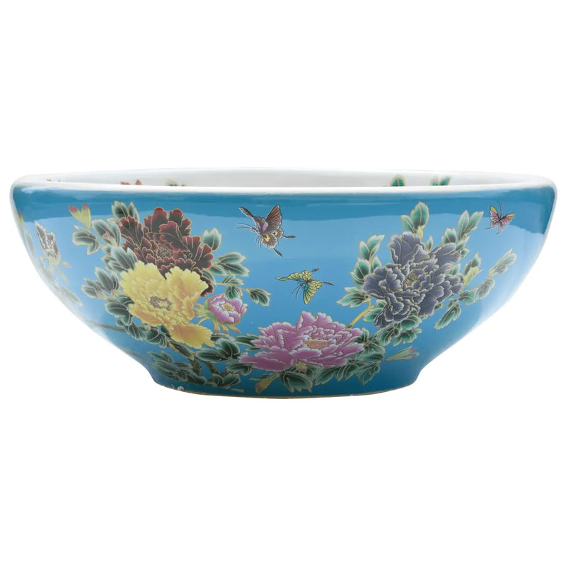Countertop Basin Multicolour Round ��41x14 cm Ceramic