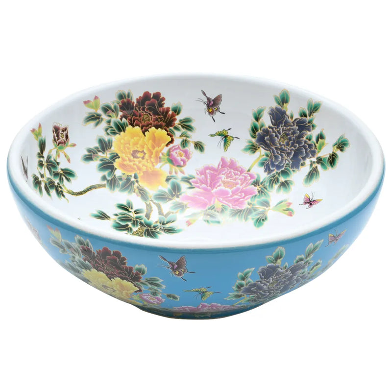 Countertop Basin Multicolour Round ��41x14 cm Ceramic