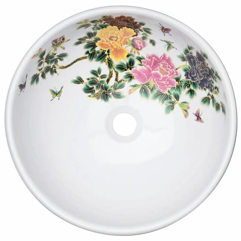 Countertop Basin Multicolour Round ��41x14 cm Ceramic