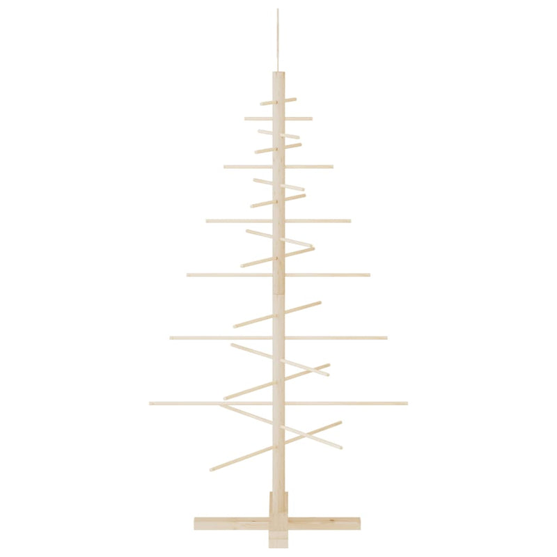 vidaXL Wooden Christmas Tree for Decoration 125 cm Solid Wood Pine