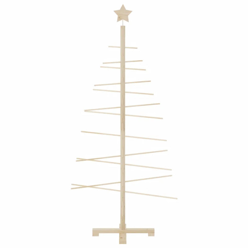 Wooden Christmas Tree for Decoration 150 cm Solid Wood Pine