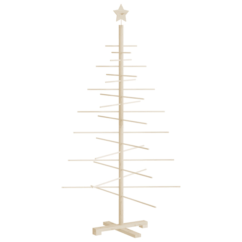 Wooden Christmas Tree for Decoration 150 cm Solid Wood Pine