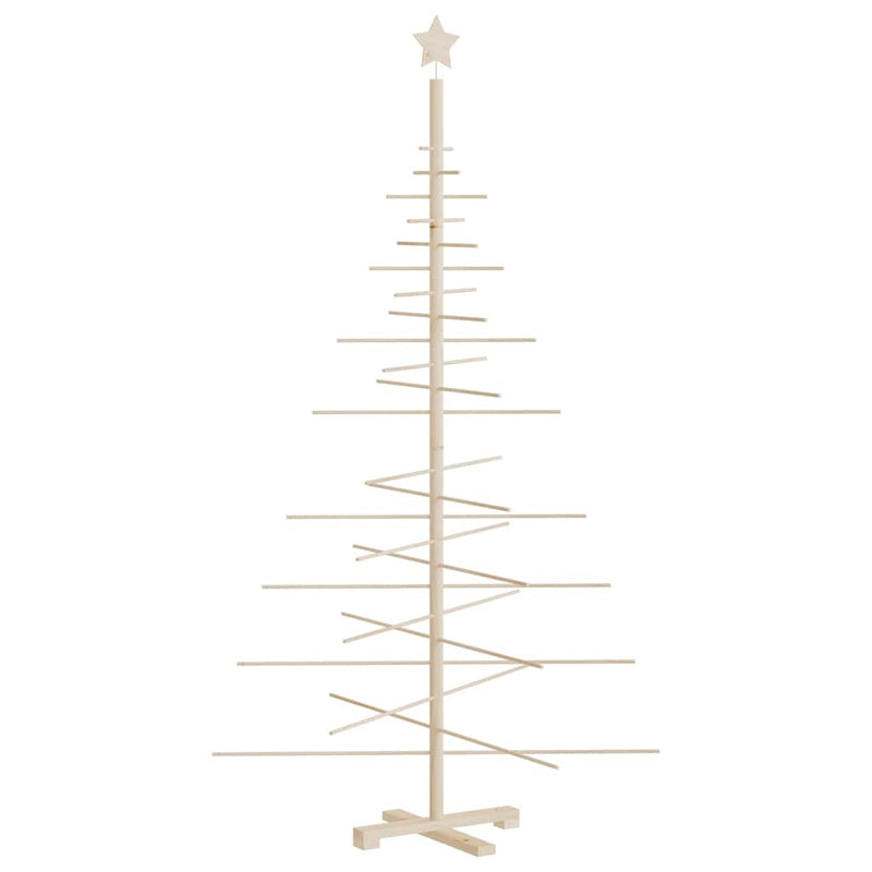vidaXL Wooden Christmas Tree for Decoration 180 cm Solid Wood Pine