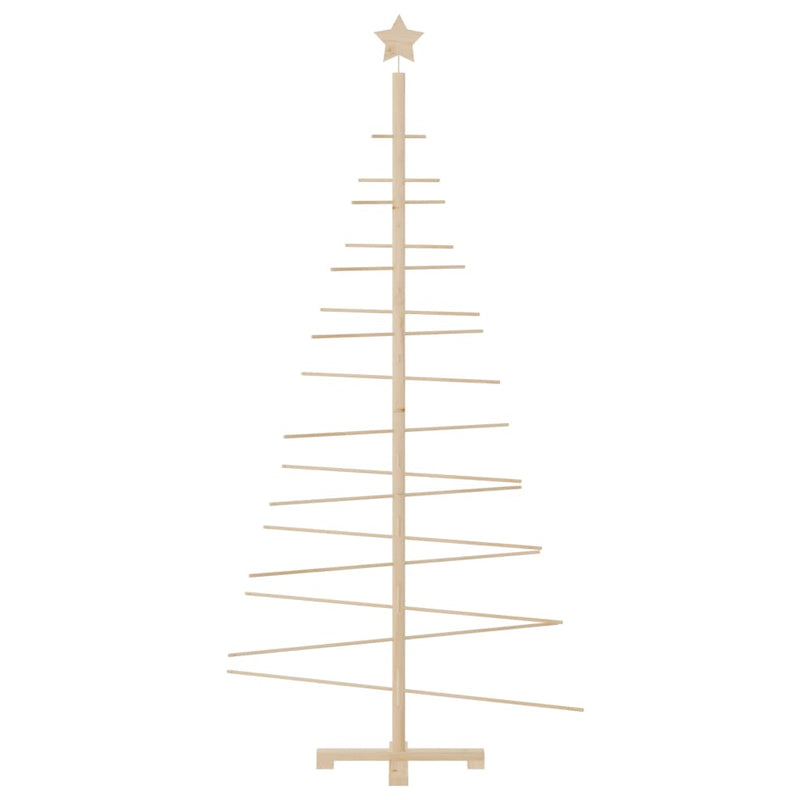 Wooden Christmas Tree for Decoration 180 cm Solid Wood Pine