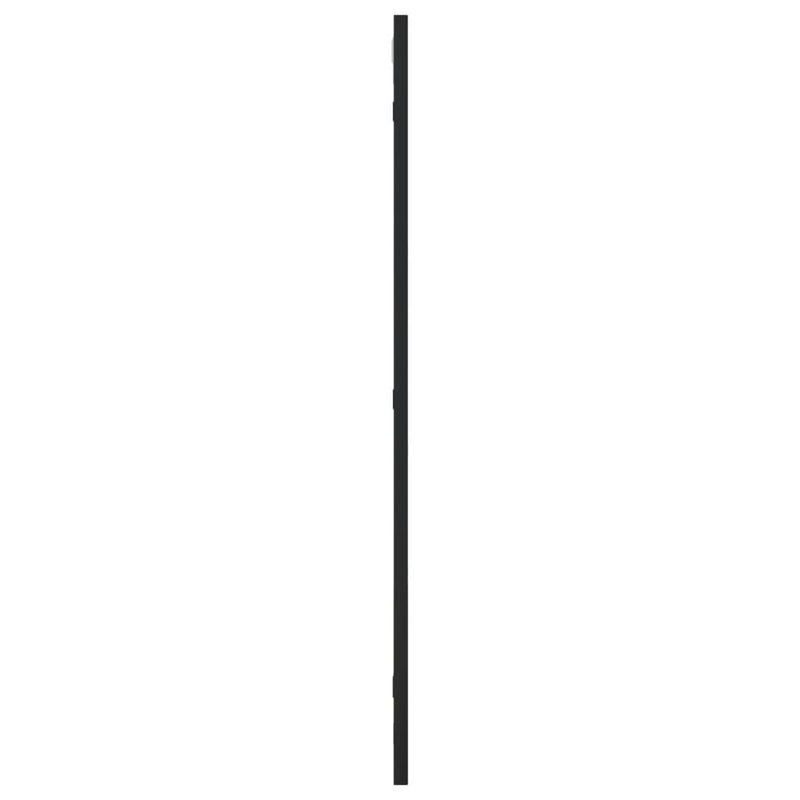 vidaXL Wall Mirror Black 40x80 cm Rectangle Iron