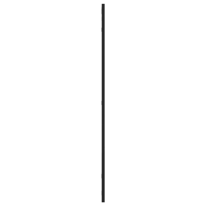vidaXL Wall Mirror Black 60x100 cm Rectangle Iron