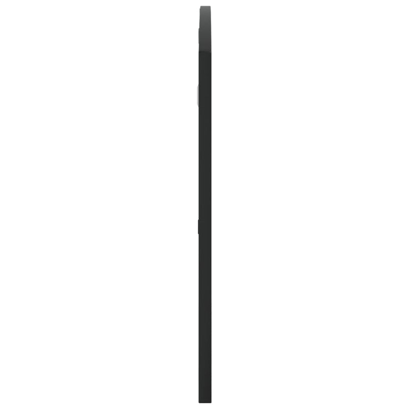 vidaXL Wall Mirror Black 100x50 cm Arch Iron
