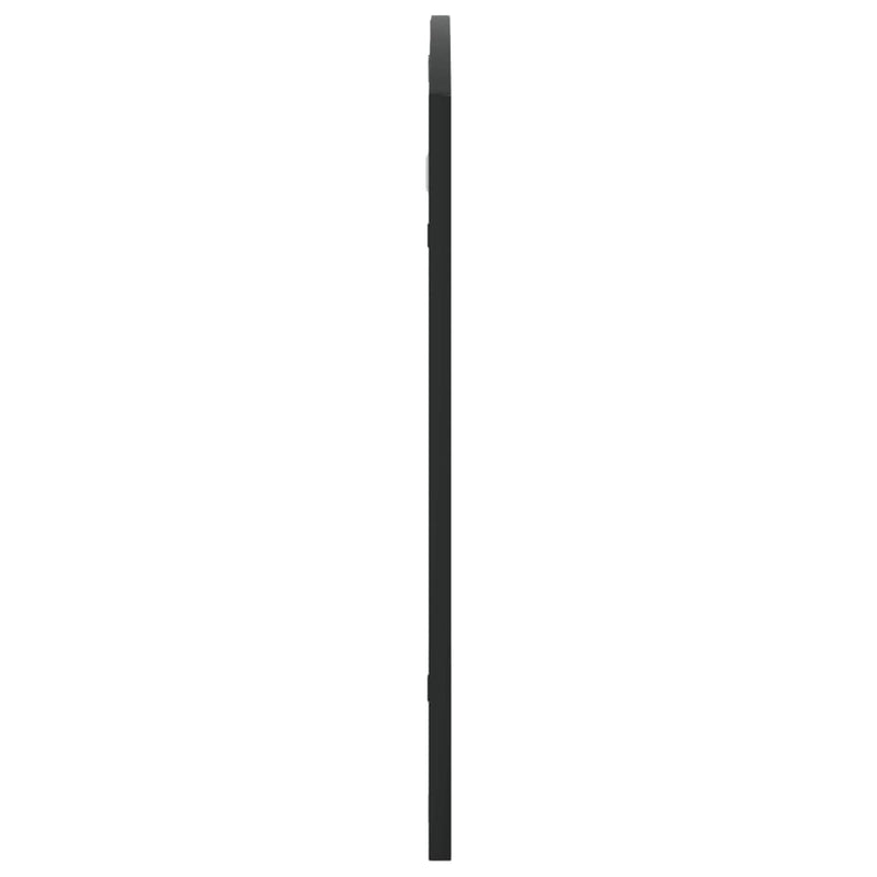 vidaXL Wall Mirror Black 100x60 cm Arch Iron