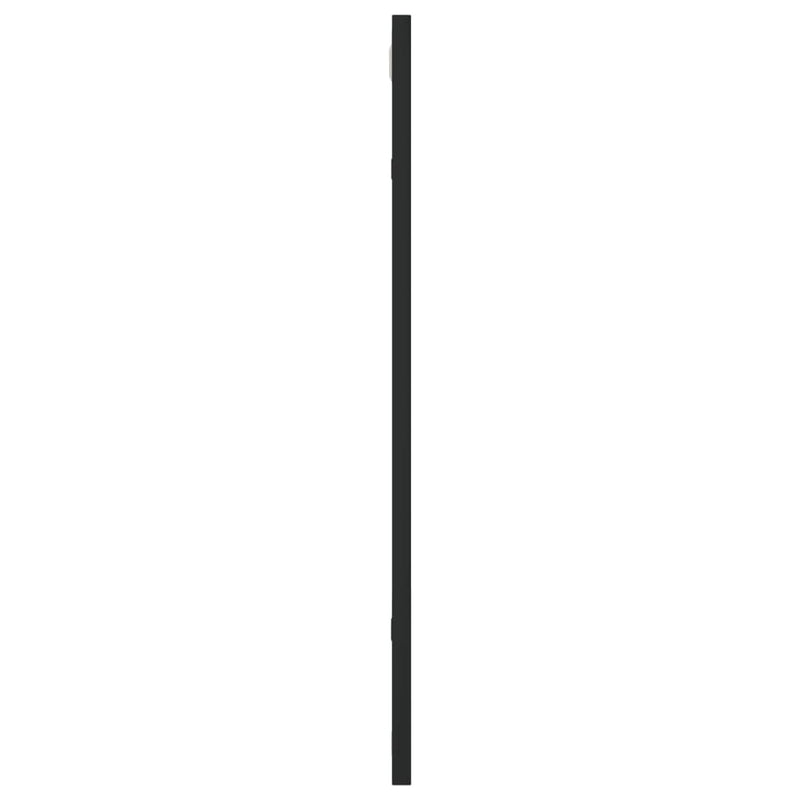 vidaXL Wall Mirror Black 50x60 cm Rectangle Iron